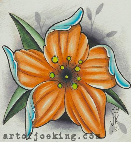 Tattoos - flower illustration - 68742